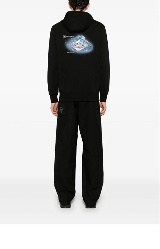 25SS 씨피 컴퍼니 후드 티셔츠 18CLSS052A 006452W 999 BLACK DOM - C.P. COMPANY