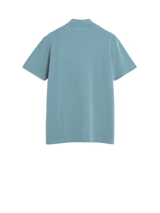  메종키츠네 볼드 폭스 헤드 패치 컴포트 폴로 셔츠 MM00210KJ70100081 SIENE BLUE DOM - MAISON KITSUNE