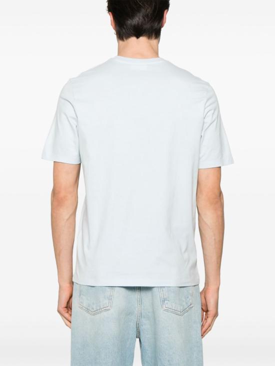  메종키츠네 폭스 헤드 패치 레귤러 티셔츠 LM00104KJ00080072 CIRRUS BLUE DOM - MAISON KITSUNE