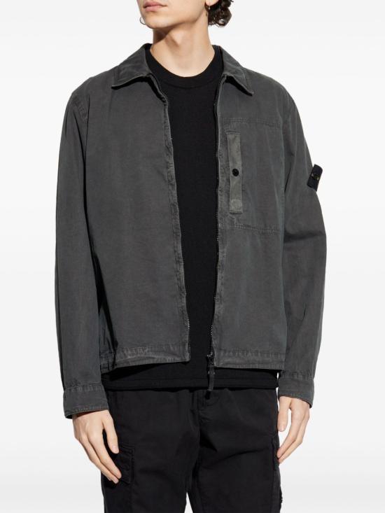 25SS 스톤 아일랜드 긴팔 셔츠 K1S151200032S00WNV0165 DARK GREY DOM - STONE ISLAND