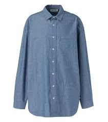  오니츠카타이거 데님 셔츠 2183B438 401 BLUE DOM