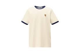  오니츠카타이거 후드 티셔츠 2183B199 700 OFF WHITE NAVY DOM