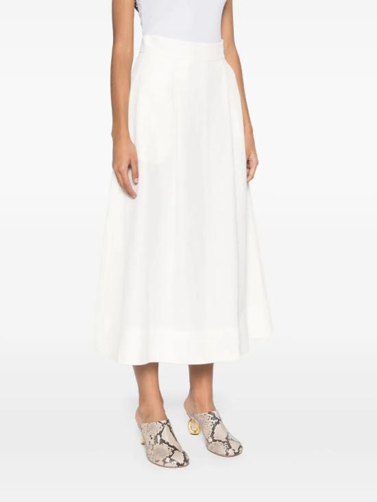 25SS 파로쉬 롱 스커트 D620484RAISA25 002 WHITE - PAROSH