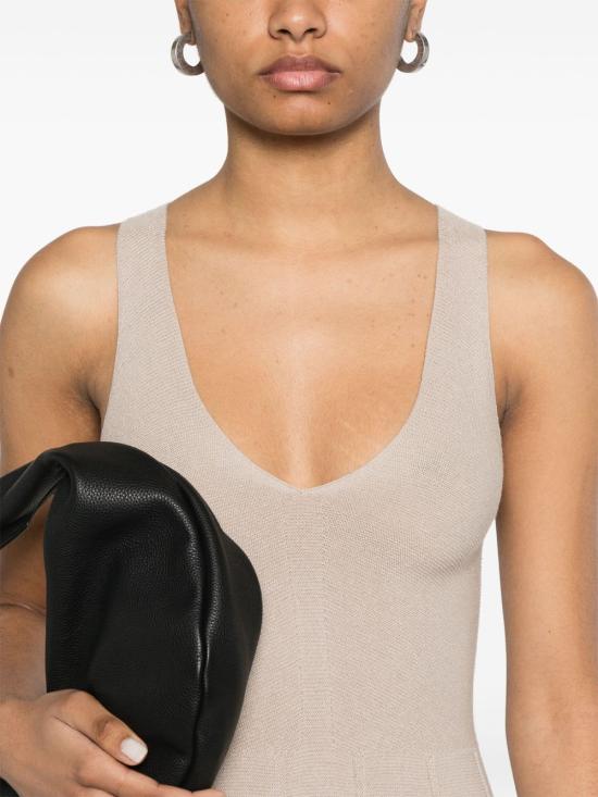 25SS 엠포리오 아르마니 롱 원피스 EW001449 BEIGE - EMPORIO ARMANI