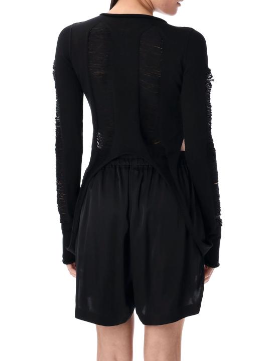 25SS 릭 오웬스 긴팔 티셔츠 25PRO01E7616KGRIDM 09 BLACK - RICK OWENS