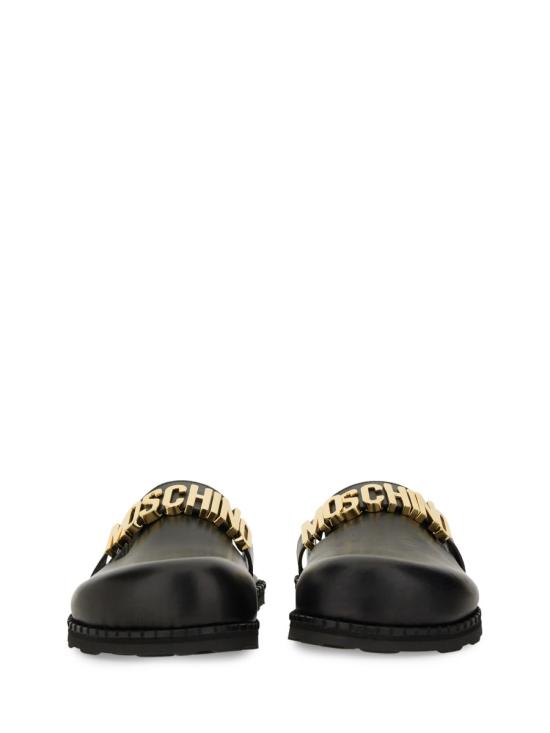 25SS 모스키노 뮬/슬리퍼 MA10162G1M MF0000 BLACK - MOSCHINO