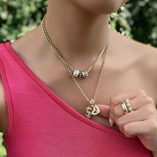  Adina Reyter 반지 아디나 레이터 화이트 세라믹 체커보드 빅 비즈 - ADINA REYTER