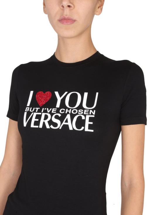  베르사체 반팔 티셔츠 1007521 1A053781B000 Black - VERSACE