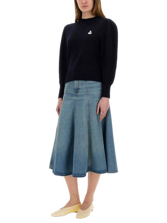 25SS 이자벨마랑에뚜왈 긴팔 티셔츠 PU0039FA A3L75E30MI BLUE - ISABEL MARANT ETOILE