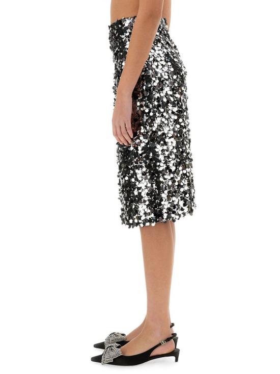 25SS 돌체앤가바나 미디 스커트 F4C1LT FLSJ8S0998 SILVER - DOLCE & GABBANA