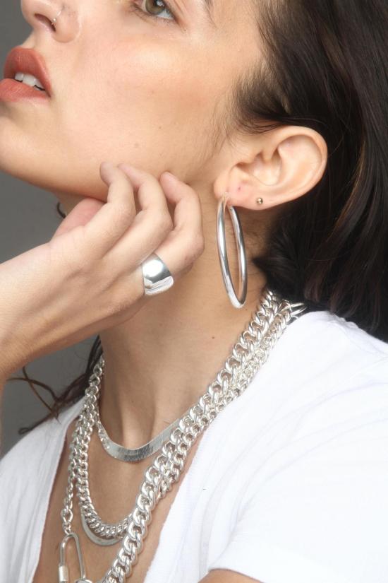  바비 카 목걸이/팬던트 보비 카 헤링본 목걸이 (은) - BOBBIE CARR
