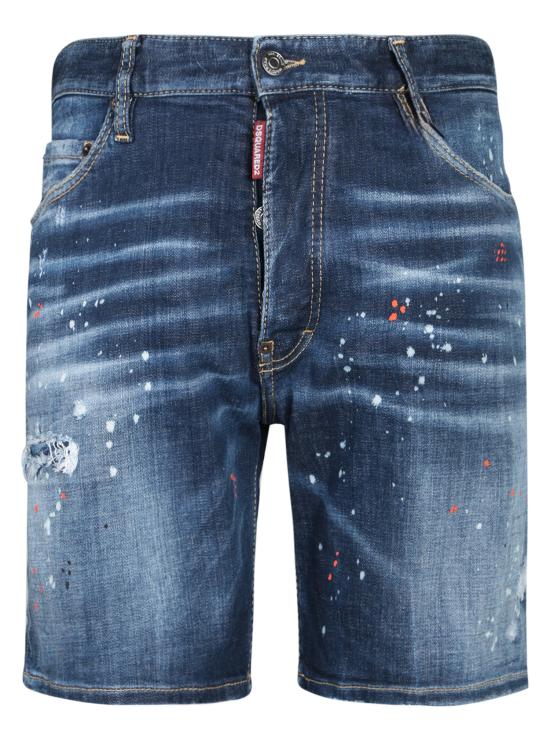 25SS 디스퀘어드2 데님 숏팬츠 S74MU0884 S30664 470 Blue