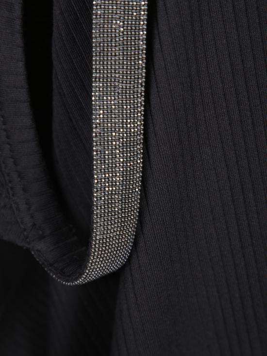 25SS 브루넬로 쿠치넬리 미디 원피스 ML171AHE21 C101 Black - BRUNELLO CUCINELLI