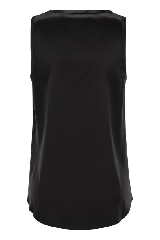 25SS 브루넬로 쿠치넬리 민소매 티셔츠 M0C59E0600 C101 Black - BRUNELLO CUCINELLI