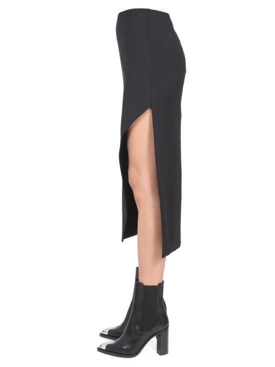  알렉산더 맥퀸 롱 스커트 718773 QJAC71000 Black - ALEXANDER MCQUEEN