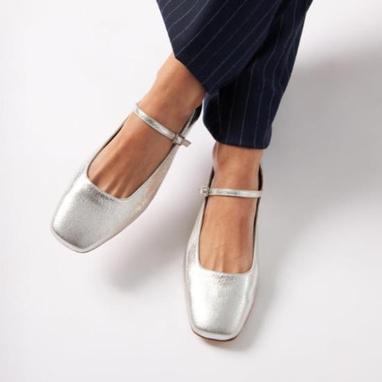  어거스타 힐/펌프스 오거스타 줄리에타 메리제인 베이지/블랙/실버 - AUGUSTA