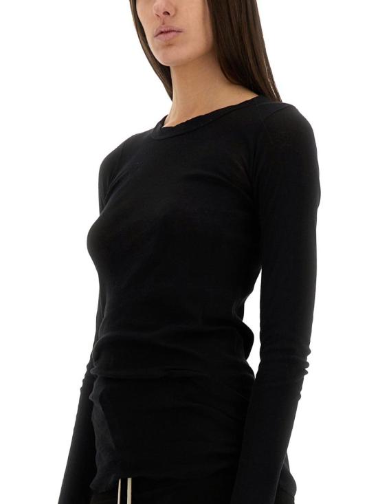 25SS 릭 오웬스 긴팔 티셔츠 RP01E7202 MR09 Black - RICK OWENS