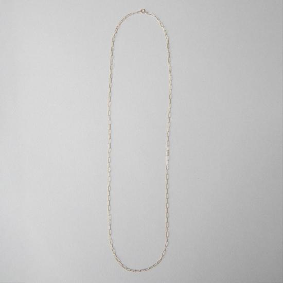  바비 카 목걸이/팬던트 Bobbie Carr 데미 라운드 롱 링크 페이퍼 클립 체인