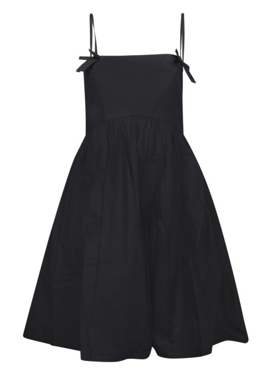 25SS 가니 미디 원피스 W0194 099 Black