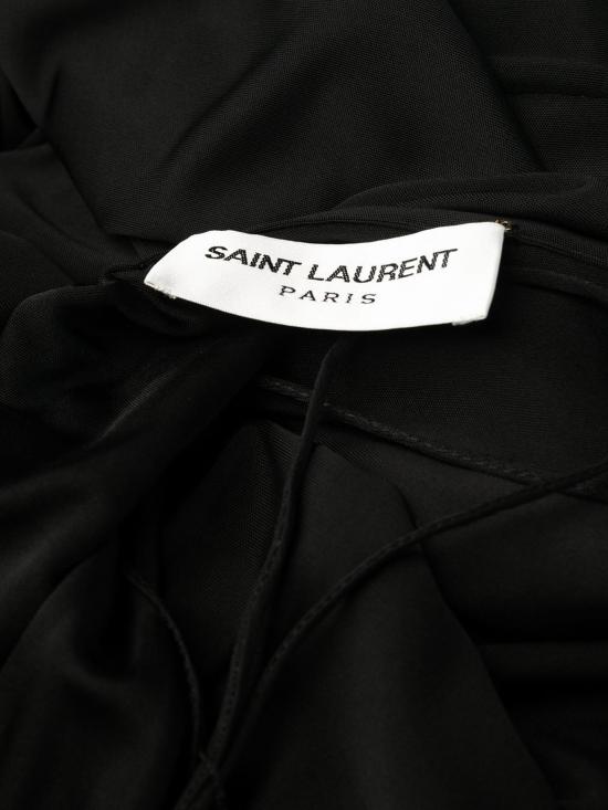 25FW 생로랑 롱 원피스 723241Y7F981000 Black - SAINT LAURENT