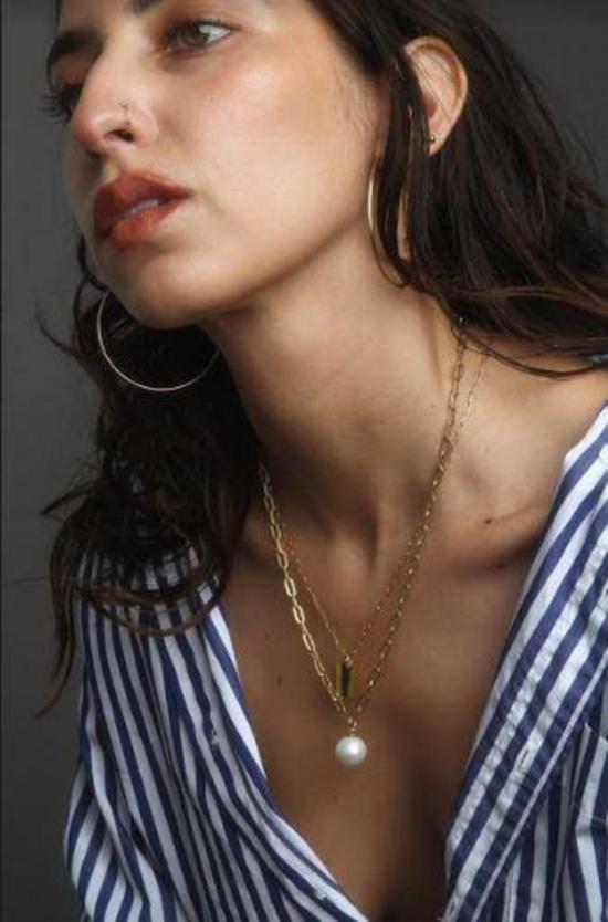  바비 카 목걸이/팬던트 컬처드 펄 네크리스 - BOBBIE CARR