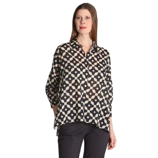  NIU' 셔츠 P25 604 T056 PEDRA Grigio