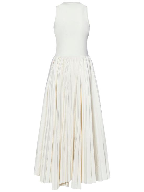 25SS 알렉산더 맥퀸 미디 원피스 814517QLAED 9015 WHITE - ALEXANDER MCQUEEN