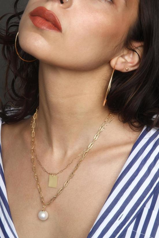  바비 카 목걸이/팬던트 미니 태그 네크리스 - BOBBIE CARR