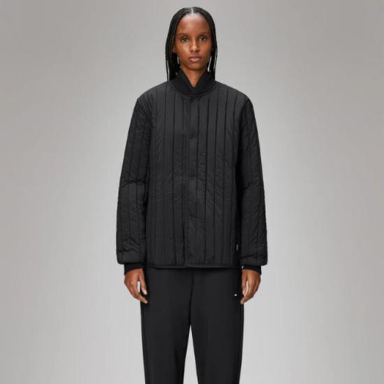  레인스 봄버 자켓 반자 라이너 봄버 블랙/드리프트 - RAINS