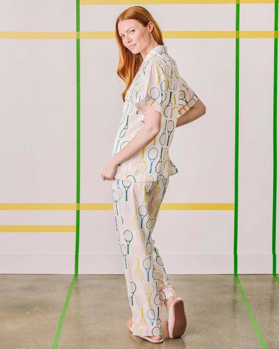  케이티 키메 라운지 웨어 Katie Kime 테니스 타임 파자마 팬츠 세트 - KATIE KIME