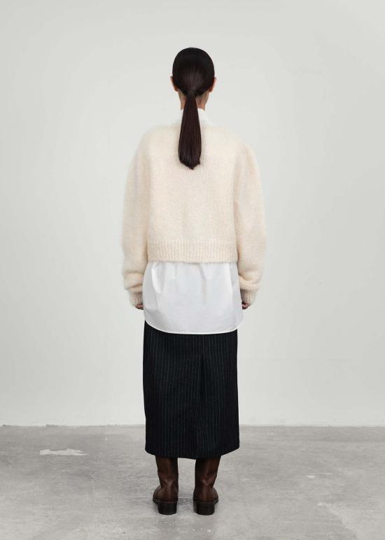  아모멘토 가디건 그랜드마 카디건 아이보리 - AMOMENTO