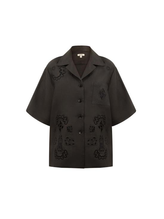  Gunia project 셔츠 구니아 프로젝트 페트라 자수 셔츠 블랙 - OTHER BRANDS