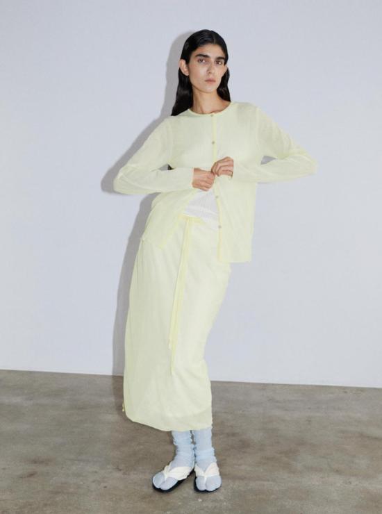  러스 숏 스커트 루스 한카치  버터 - RUS