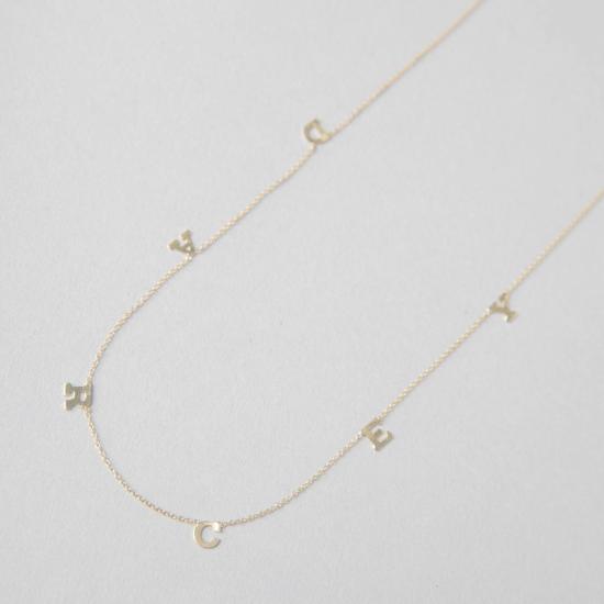  바비 카 목걸이/팬던트 Bobbie Carr 개인화된 공백 문자 목걸이 - BOBBIE CARR