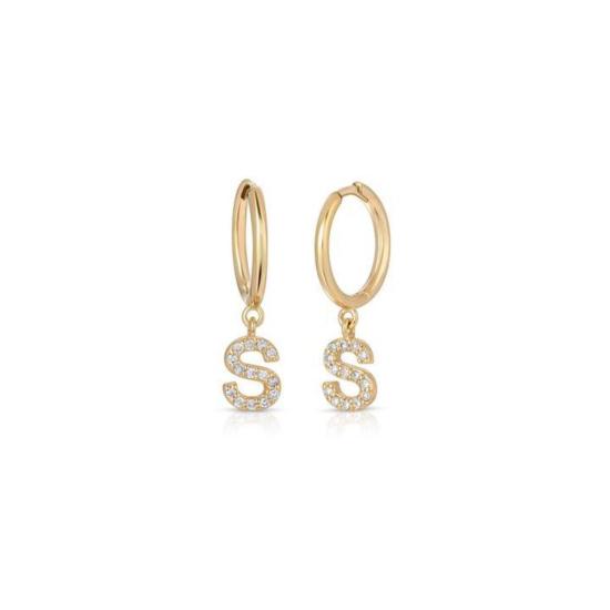  바비 카 이어링 이니셜 스터드 허기