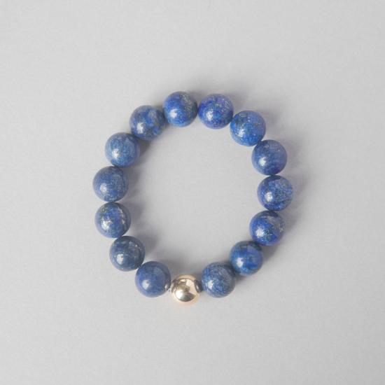  바비 카 팔찌 Bobbie Carr Lapis + 골드 비즈