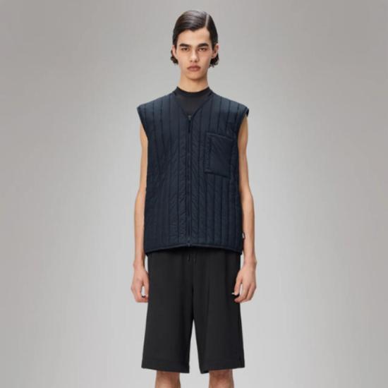  레인스 베스트 Rains Banja 라이너 조끼 드리프트/네이비 - RAINS