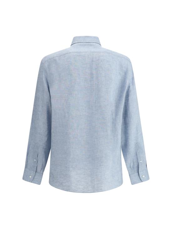 25SS 브루넬로 쿠치넬리 긴팔 셔츠 MM6840627 C132 LIGHT BLUE - BRUNELLO CUCINELLI