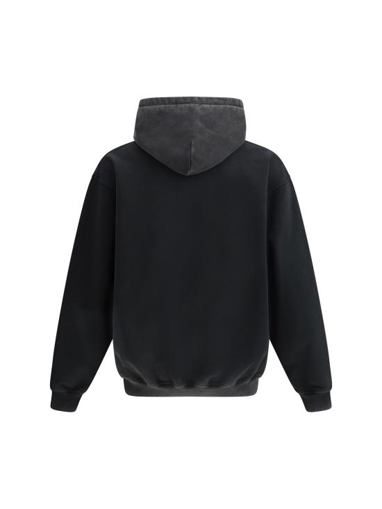 26SS 리프레젠트 후드 티셔츠 MLM41134 VINTAGEBLA BLACK - REPRESENT