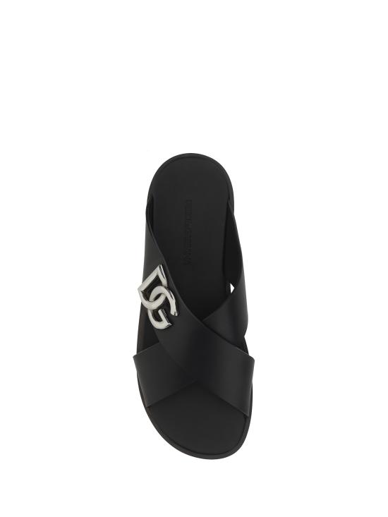 25SS 돌체앤가바나 뮬/슬리퍼 A80440AO602 80999 BLACK - DOLCE & GABBANA