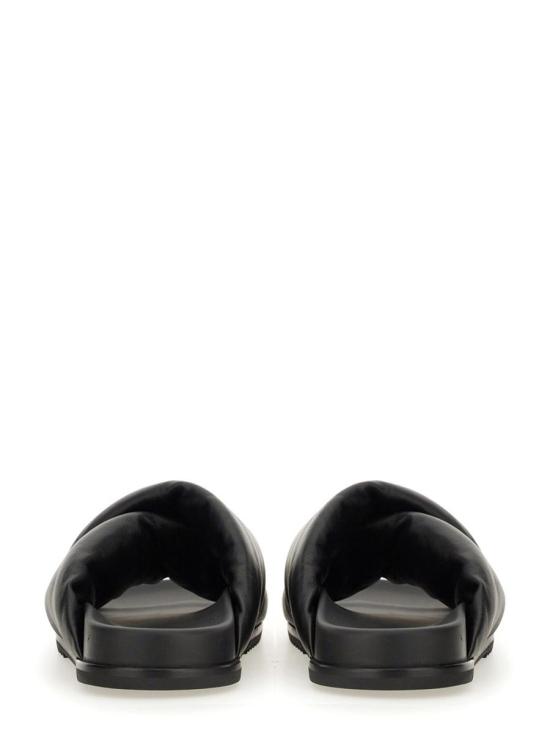 25SS 릭 오웬스 뮬/슬리퍼 RU01E5800 LLP09 Black - RICK OWENS