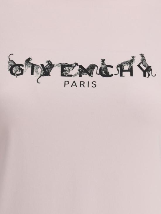 25SS 지방시 반팔 티셔츠 BW70BFP704 978 PALE PINK WHITE - GIVENCHY