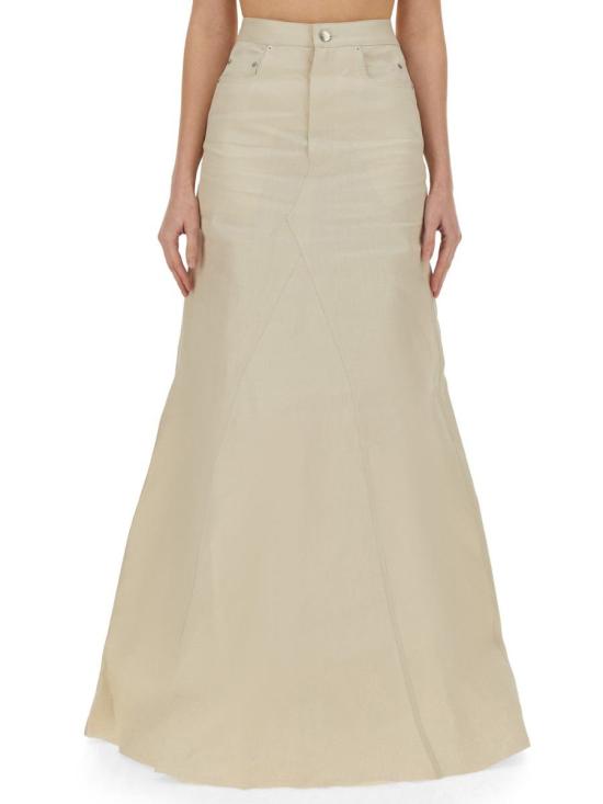 25SS 릭 오웬스 롱 스커트 RP01E7369 TWL41 Beige