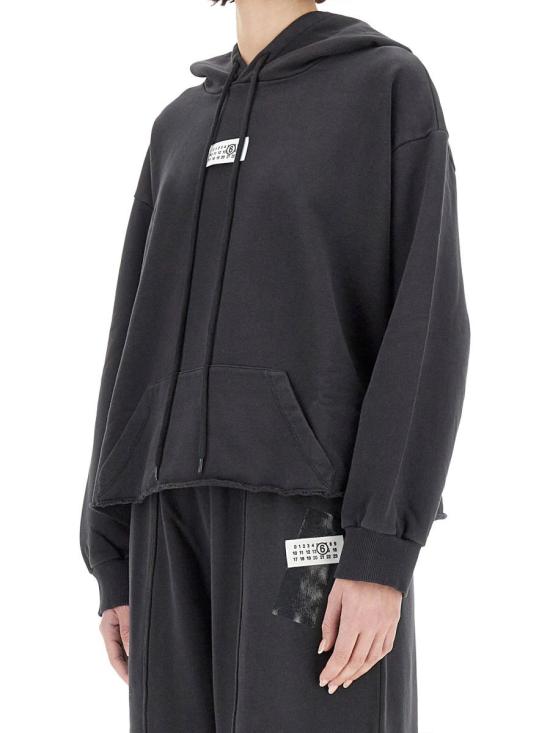 25SS MM6 메종마르지엘라 후드 티셔츠 S52GU0235 M25012899 Black - MM6 MAISON MARGIELA