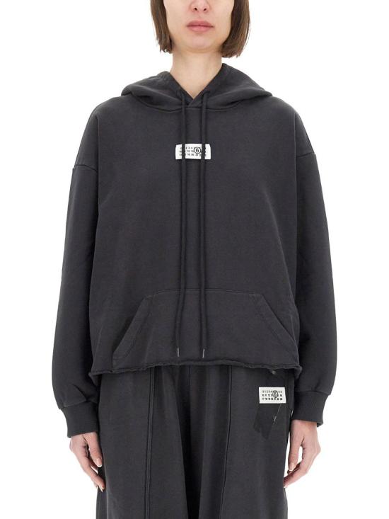 25SS MM6 메종마르지엘라 후드 티셔츠 S52GU0235 M25012899 Black