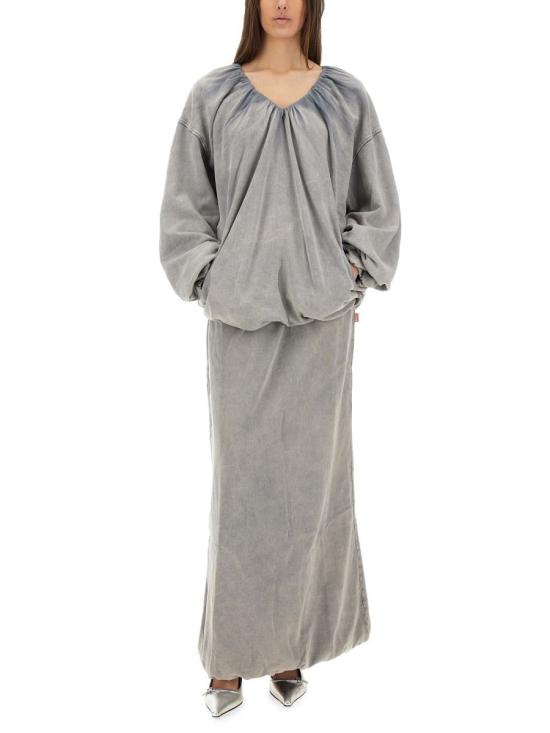 25SS 디젤 롱 스커트 A16098 0BMBK61T GREY - DIESEL