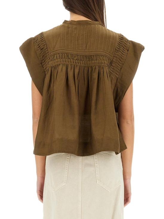25SS 이자벨마랑에뚜왈 블라우스 HT0003FB B3J04E67KI BROWN - ISABEL MARANT ETOILE