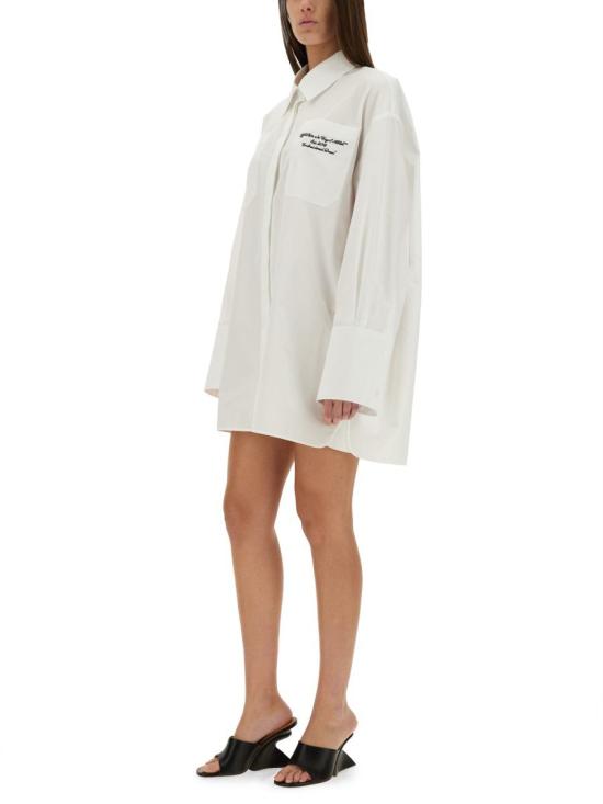 25SS 오프화이트 숏 원피스 OWDG009 S25FAB0010110 WHITE - OFF WHITE