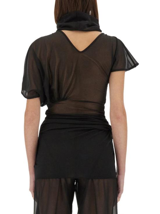 25SS 릭 오웬스 반팔 티셔츠 LI01E4205 OT09 Black - RICK OWENS