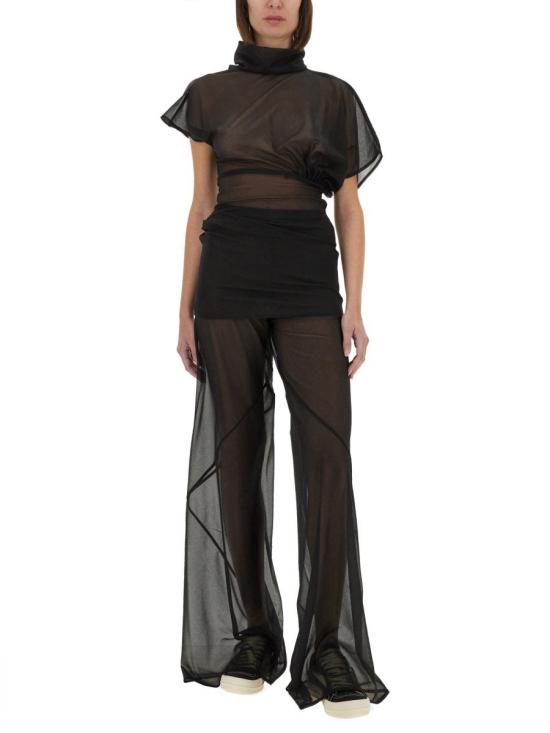 25SS 릭 오웬스 반팔 티셔츠 LI01E4205 OT09 Black - RICK OWENS